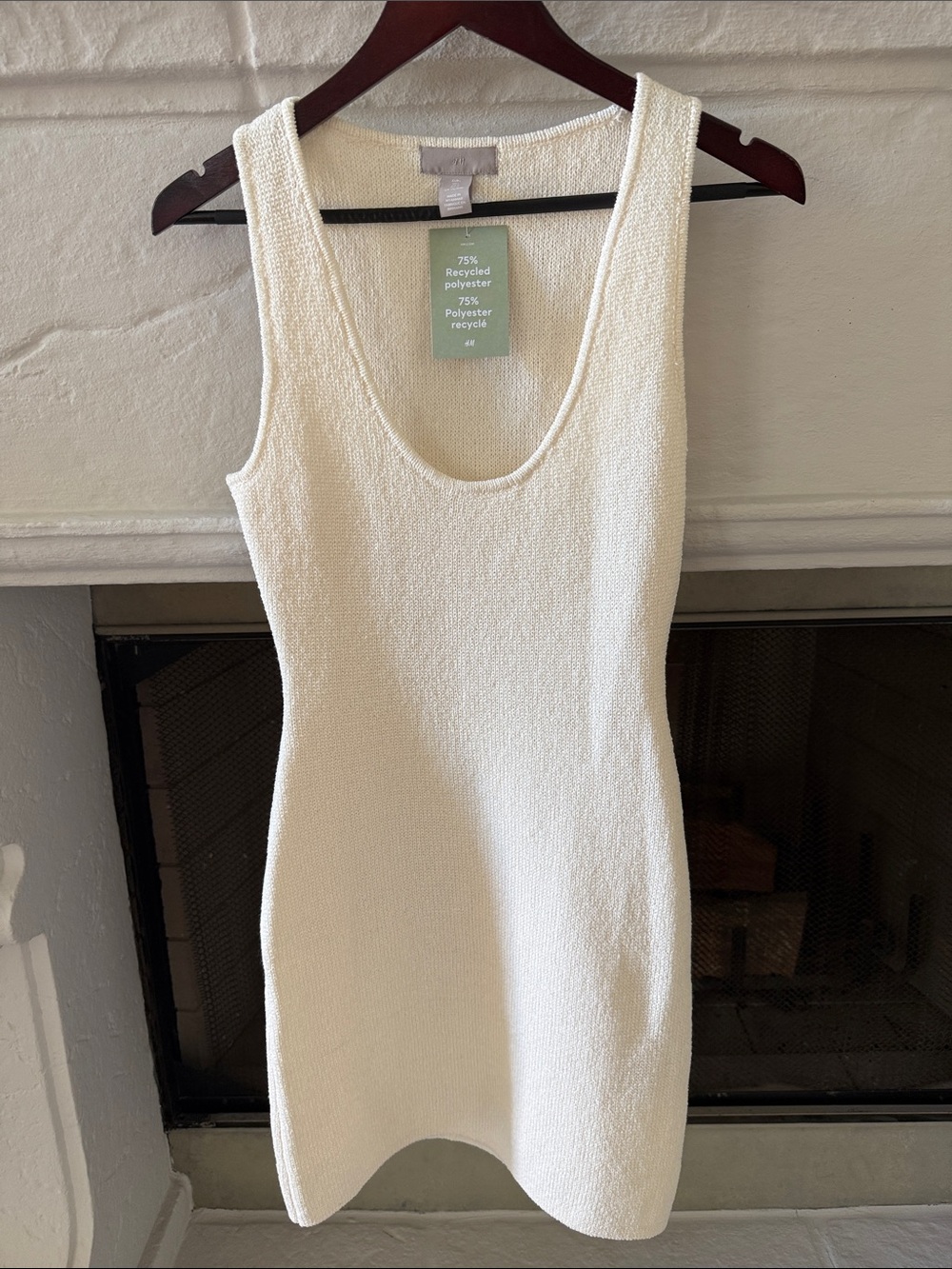 H&M Cream Knit Tank Dress